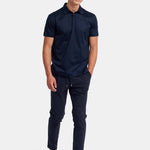 Midnight Blue Polo Shirt - Stylish Comfort & Versatile Fit Homme8 Polo's