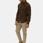Mocha Brown Formal Shirt - Elegant Fit for Every Occasion Homme8 Overhemden