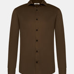 Mocha Brown Formal Shirt - Elegant Fit for Every Occasion Homme8 Overhemden