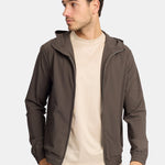Mocha Brown Hooded Tech Vest - Stylish & Functional Layering Homme8 Trainingspak