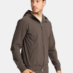 Mocha Brown Hooded Tech Vest - Stylish & Functional Layering Homme8 Trainingspak
