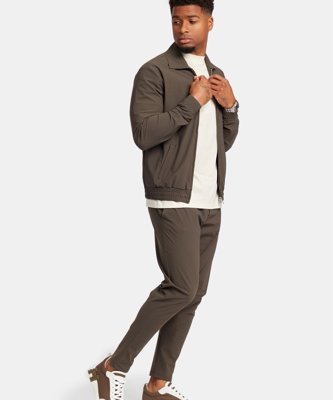 Mocha Brown Tech Suit - Stylish, Versatile, & Performance-Driven Homme8 Trainingspak