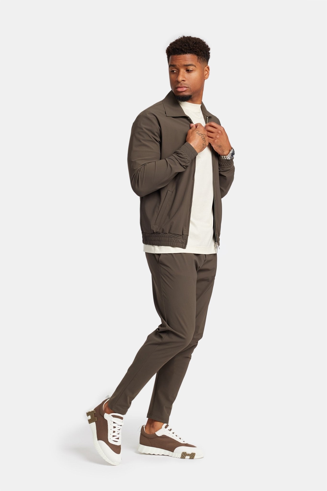 Mocha Brown Tech Suit - Stylish, Versatile, & Performance-Driven Homme8 Trainingspak