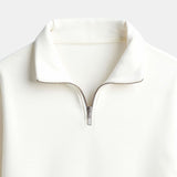 Old Money Casual Quarter Zip Hoodie - Timeless Style & Comfort Homme8 