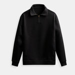 Old Money Casual Quarter Zip Hoodie - Timeless Style & Comfort Homme8 