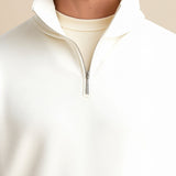 Old Money Casual Quarter Zip Hoodie - Timeless Style & Comfort Homme8 