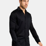 Onyx Black Formal Shirt - Elegant Fit for Every Occasion Homme8 Overhemden
