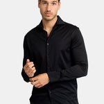 Onyx Black Formal Shirt - Elegant Fit for Every Occasion Homme8 Overhemden