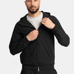 Onyx Black Hooded Tech Suit - Ultimate Comfort & Style Homme8 Trainingspak