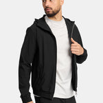 Onyx Black Hooded Tech Suit - Ultimate Comfort & Style Homme8 Trainingspak