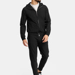 Onyx Black Hooded Tech Suit - Ultimate Comfort & Style Homme8 Trainingspak