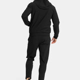 Onyx Black Hooded Tech Suit - Ultimate Comfort & Style Homme8 Trainingspak