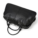 Premium Black Leather Holdall Bag NASHVILLE - Stylish & Durable Homme8 leather duffle bag
