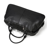 Premium Black Leather Holdall Bag NASHVILLE - Stylish & Durable Homme8 leather duffle bag