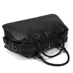 Premium Black Leather Holdall Bag NASHVILLE - Stylish & Durable Homme8 leather duffle bag