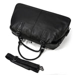 Premium Black Leather Holdall Bag NASHVILLE - Stylish & Durable Homme8 leather duffle bag