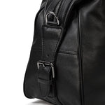 Premium Black Leather Holdall Bag NASHVILLE - Stylish & Durable Homme8 leather duffle bag