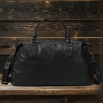 Premium Black Leather Holdall Bag NASHVILLE - Stylish & Durable Homme8 leather duffle bag