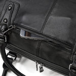 Premium Black Leather Holdall Bag NASHVILLE - Stylish & Durable Homme8 leather duffle bag