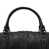 Premium Black Leather Holdall Bag NASHVILLE - Stylish & Durable Homme8 leather duffle bag