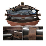 Premium Brown Leather Shoulder Bag | Stylish & Durable COLMAR Homme8 leather shoulder bag