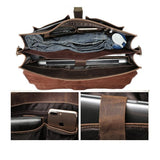 Premium Brown Leather Shoulder Bag | Stylish & Durable COLMAR Homme8 leather shoulder bag