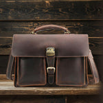 Premium Brown Leather Shoulder Bag | Stylish & Durable COLMAR Homme8 leather shoulder bag