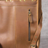 Premium Business Leather Backpack HOUSTON - Stylish & Functional Homme8 leather backpack
