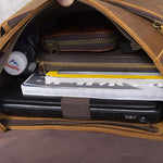 Premium Business Leather Backpack HOUSTON - Stylish & Functional Homme8 leather backpack
