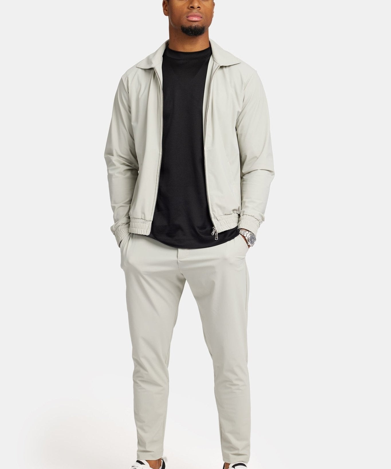 Premium Cloud Grey Tech Suit - Stylish, Versatile & Comfortable Homme8 Trainingspak