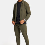 Premium Dark Green Tech Suit - Stylish, Eco-Friendly Performance Homme8 Trainingspak