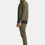 Premium Dark Green Tech Suit - Stylish, Eco-Friendly Performance Homme8 Trainingspak