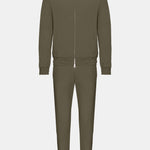 Premium Dark Green Tech Suit - Stylish, Eco-Friendly Performance Homme8 Trainingspak