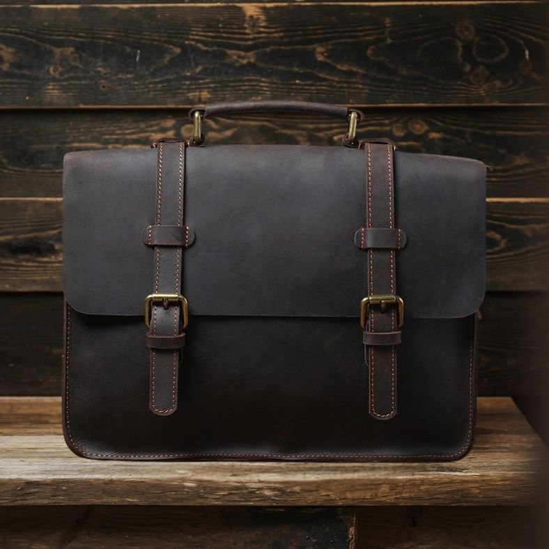 Premium Leather Courier Bag | NAMUR - Stylish & Durable Homme8 leather shoulder bag