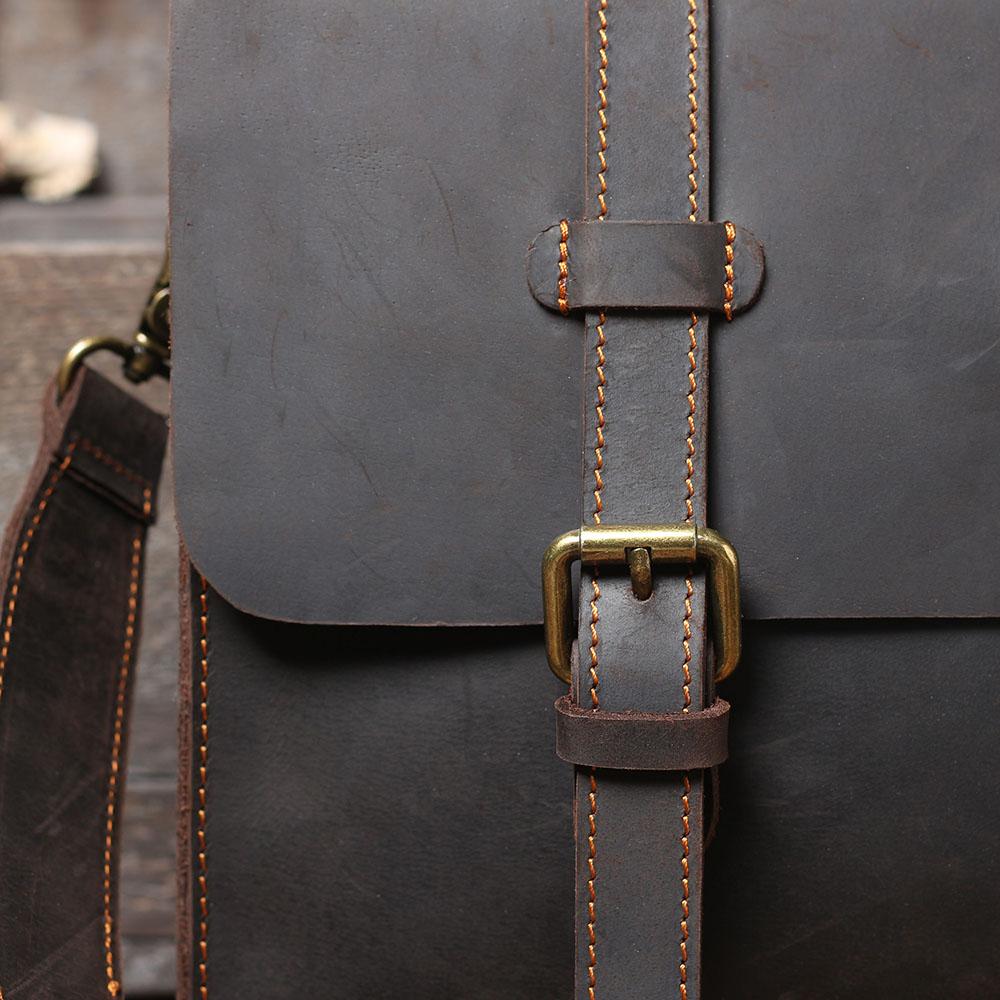 Premium Leather Courier Bag | NAMUR - Stylish & Durable Homme8 leather shoulder bag