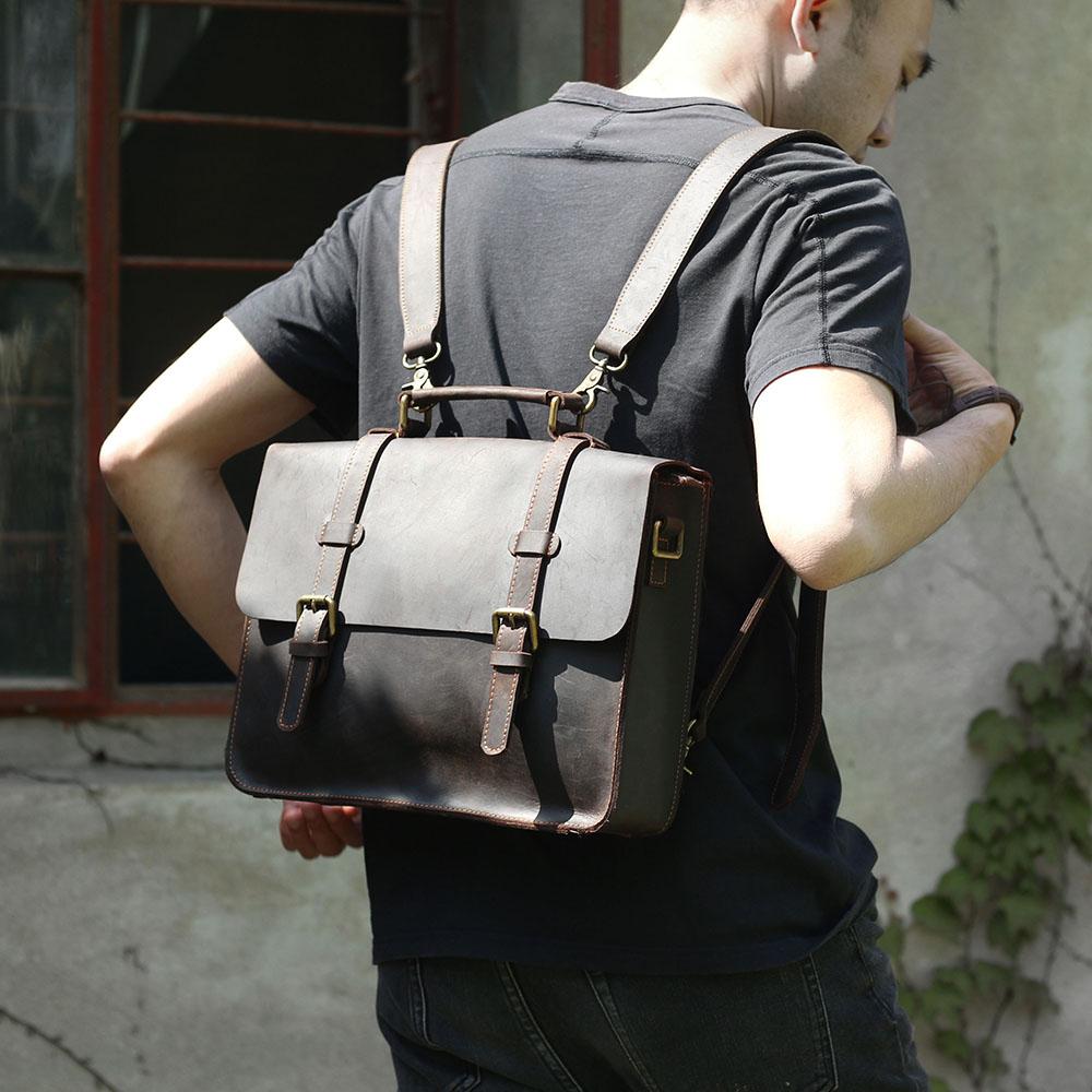 Premium Leather Courier Bag | NAMUR - Stylish & Durable Homme8 leather shoulder bag