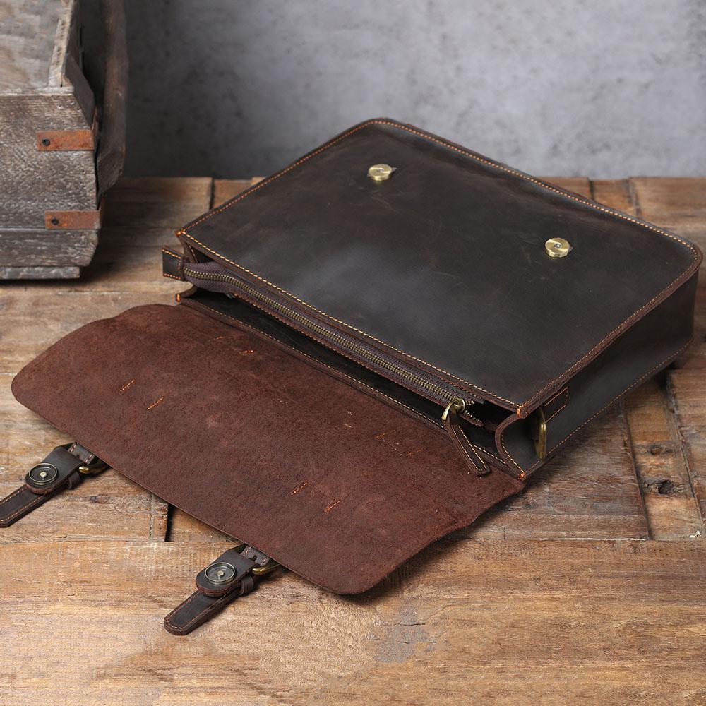 Premium Leather Courier Bag | NAMUR - Stylish & Durable Homme8 leather shoulder bag