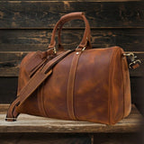 Premium Leather Duffle Bag | LEUVEN - Stylish & Durable Travel Companion Homme8 leather duffle bag