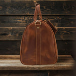 Premium Leather Duffle Bag | LEUVEN - Stylish & Durable Travel Companion Homme8 leather duffle bag