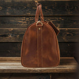 Premium Leather Duffle Bag | LEUVEN - Stylish & Durable Travel Companion Homme8 leather duffle bag