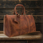 Premium Leather Duffle Bag | LEUVEN - Stylish & Durable Travel Companion Homme8 leather duffle bag
