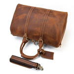 Premium Leather Duffle Bag | LEUVEN - Stylish & Durable Travel Companion Homme8 leather duffle bag