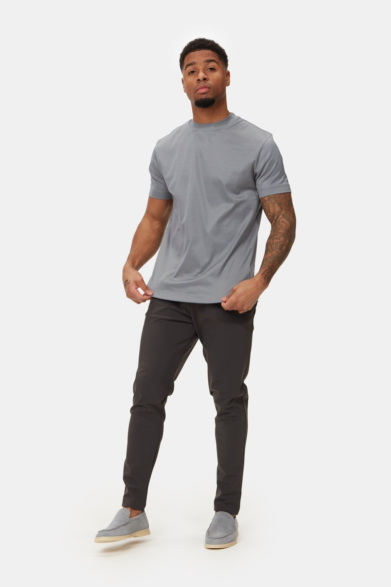 Premium Light Grey T-Shirt - Comfort & Style for Every Occasion Homme8 T-shirt