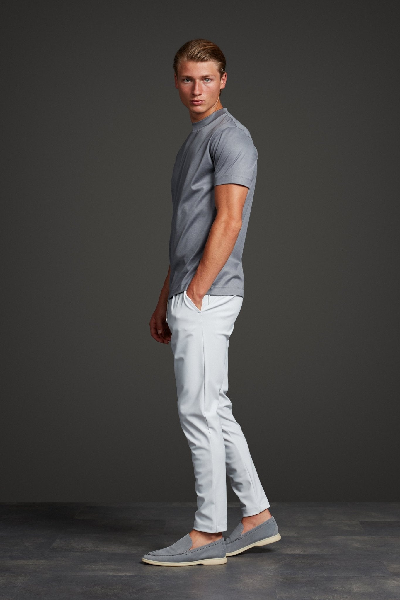 Premium Light Grey T-Shirt - Comfort & Style for Every Occasion Homme8 T-shirt