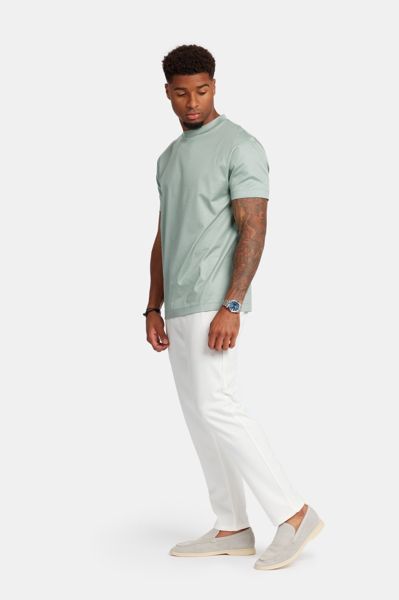 Premium Mint Green T-Shirt - Soft, Stylish & Eco-Friendly Homme8 T-shirt