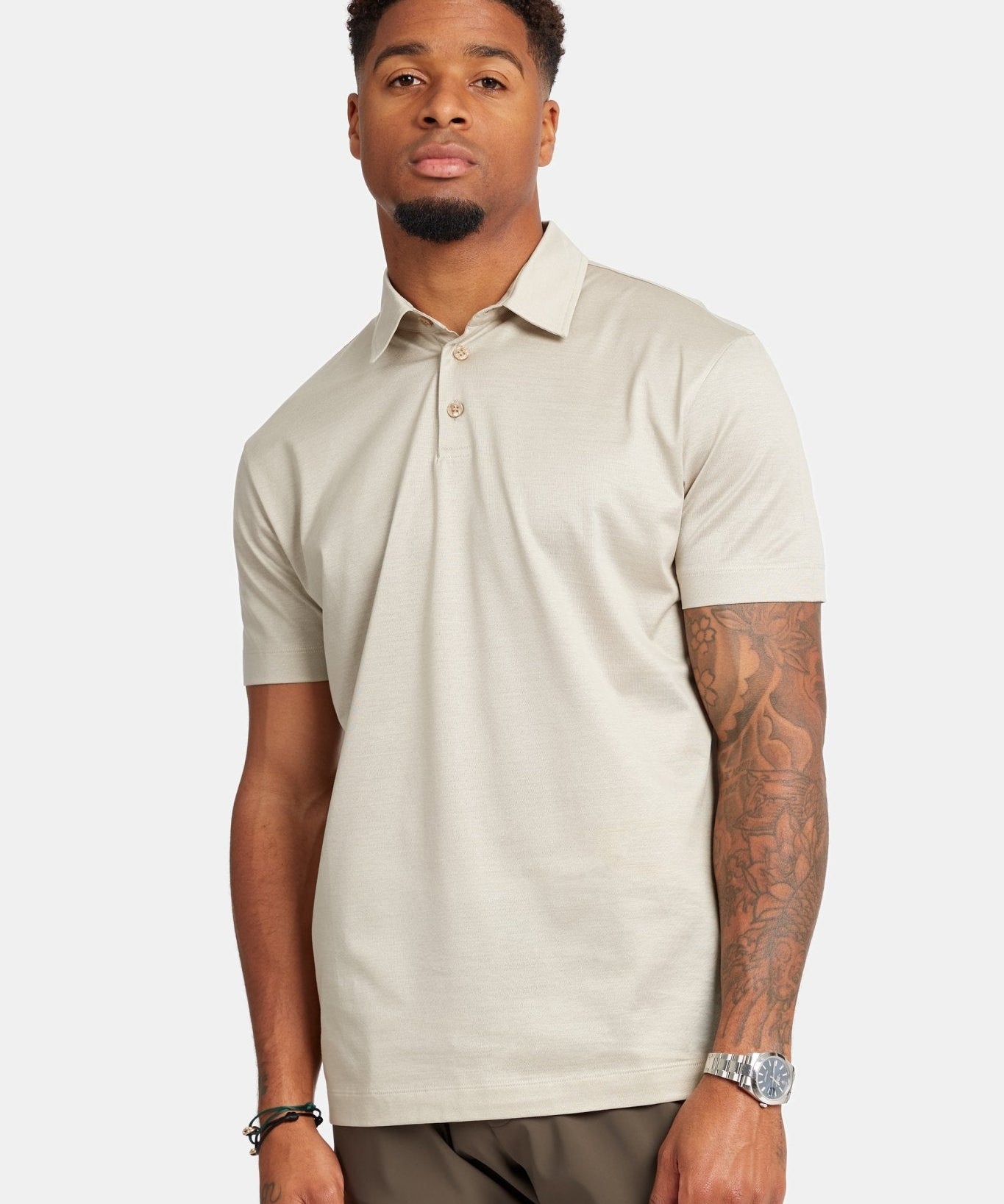 Premium Sandstone Beige Polo Shirt - Comfort & Style Combined Homme8 Polo's