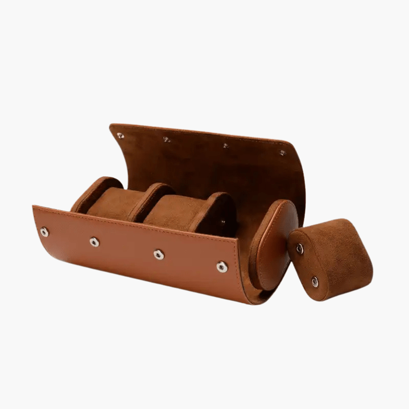 Premium Suede Watch Holder - Elegant Storage & Display Solution Homme8 0
