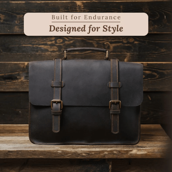 Premium Leather Courier Bag | NAMUR - Stylish & Durable Homme8 leather shoulder bag