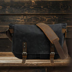 RENO Canvas Laptop Messenger Bag - Stylish, Durable & Functional Homme8 Waxed Canvas Messenger Bag
