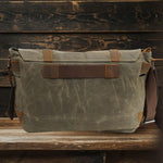 RENO Canvas Laptop Messenger Bag - Stylish, Durable & Functional Homme8 Waxed Canvas Messenger Bag